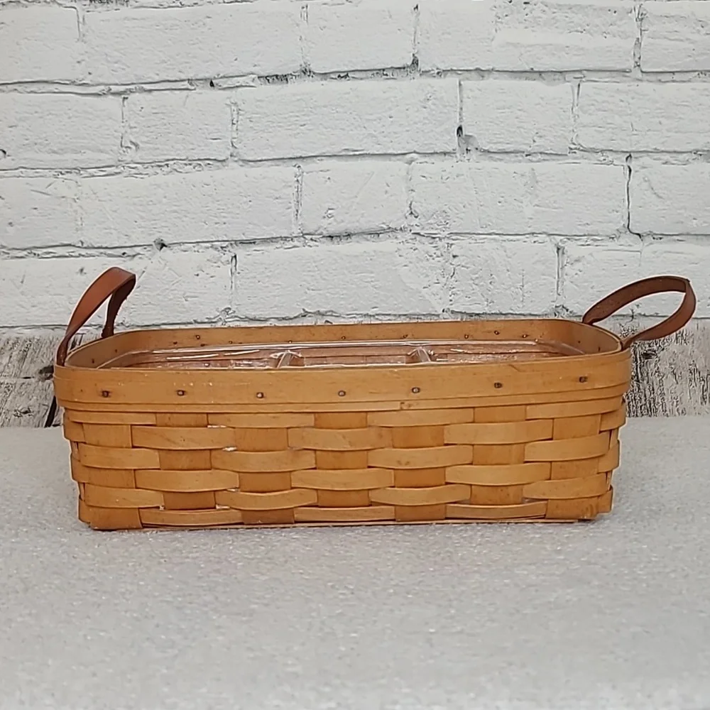 Longaberger Vintage 2000 Pantry Basket 12327 with Organizing Insert